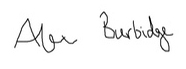 alex burbidge signature